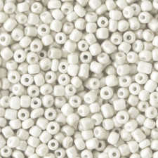 Glass seed beads 11/0 (2mm) White